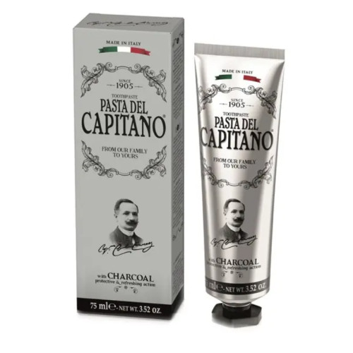 Pasta Del Capitano 1905 зубна паста Charcoal з вугіллям, 75 мл